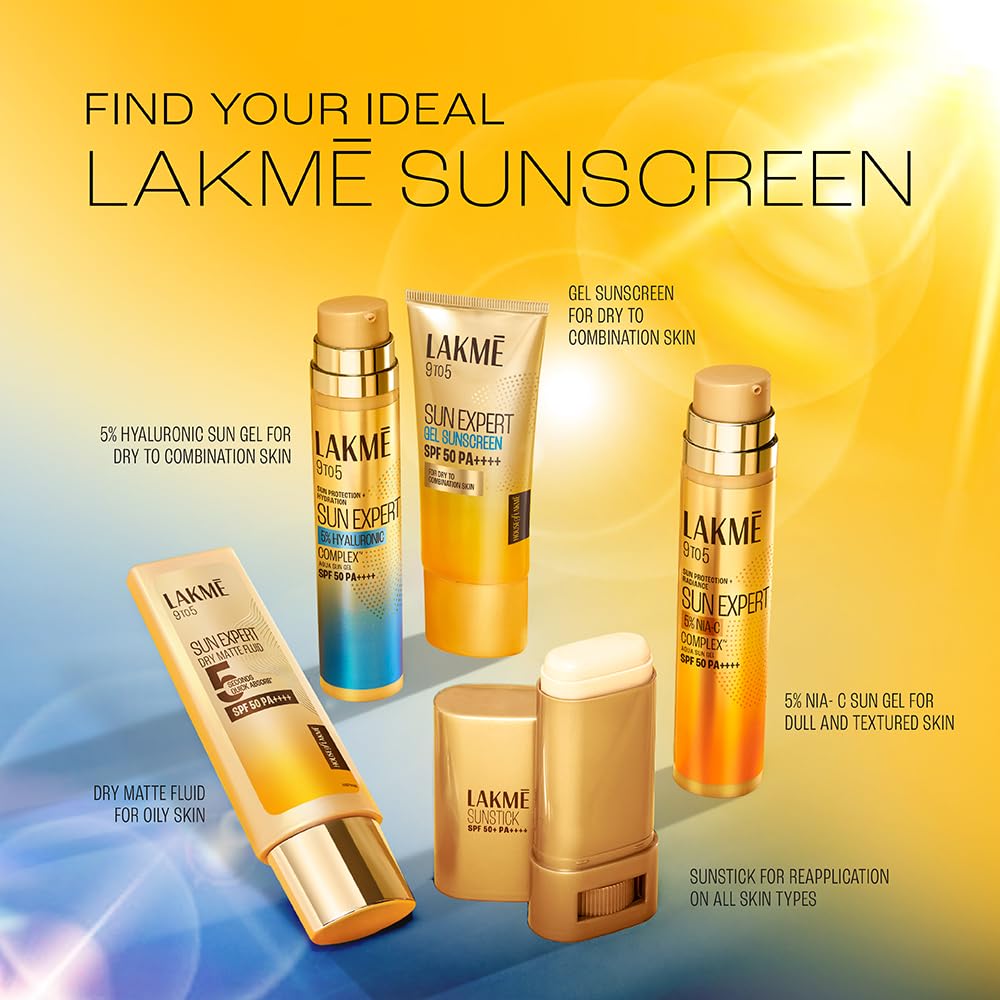LAKME 9 TO 5 SUN EXPERT SPF 50 PA++++ GEL SUNSCREEN 100 g