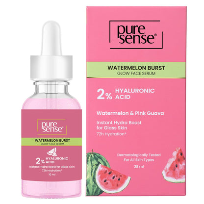 Pure Sense WATERMELON BURST 2 % HYALURONIC ACID GLOW FACE SERUM 28 ml