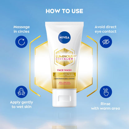 Nivea Luminous 630 Even Glow Face Wash 50 ml