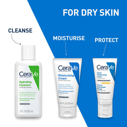 Cerave Fragrance Free Hydrating Cleanser For Normal To Dry Skin 88 ml