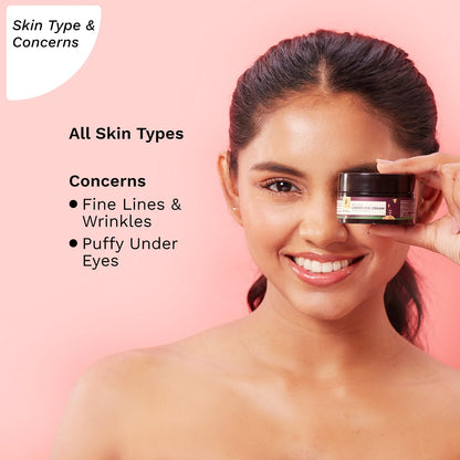 Pilgrim Red Vine Under Eye Cream For Dark Circles Men And Women 30 GRAM