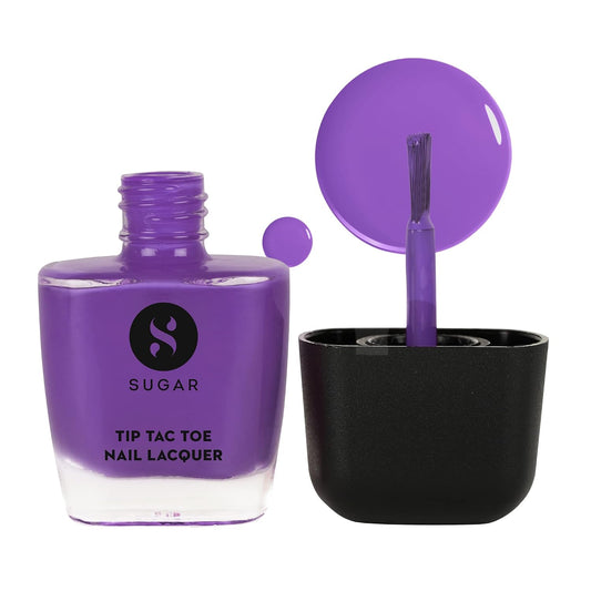 Sugar Cosmetics Tip Tac Toe Nail Lacquer Classic - 04 Purple Passion 10 MILLI_LITRE