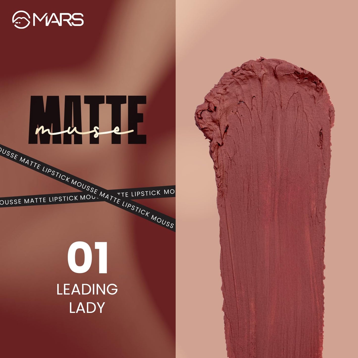 MARS MATTE MUSE Liquid Lipstick - 01 LEADING LADY 3 ml