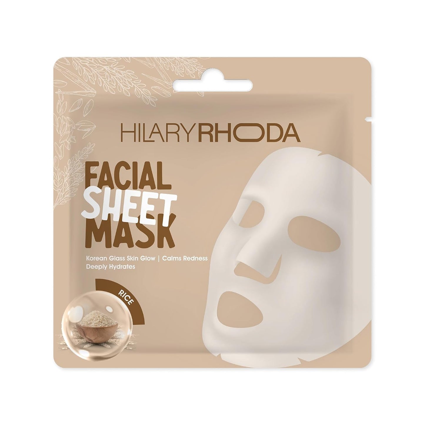 HILARY RHODA FACIAL SHEET MASK RICE
