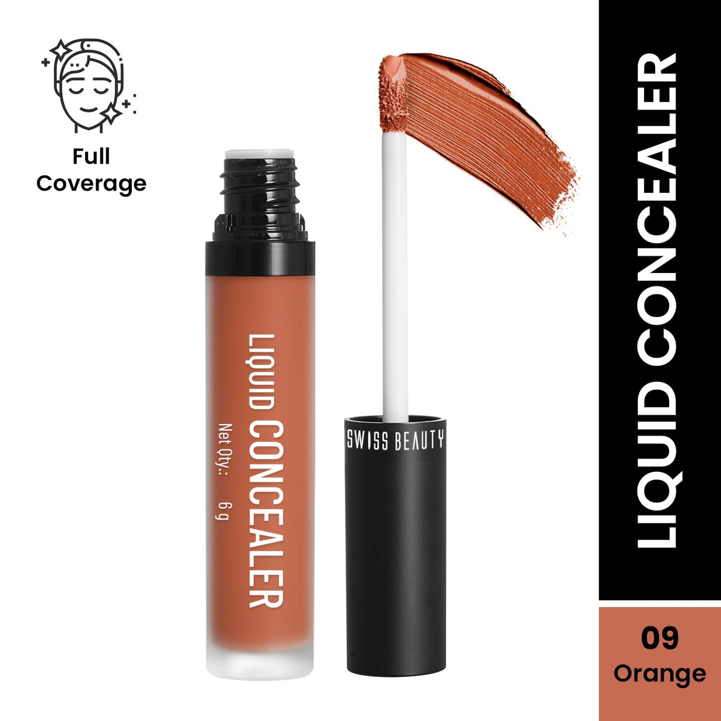 Swiss Beauty Liquid Light Weight Full Coverage With Matte Finish - Brown 6 g