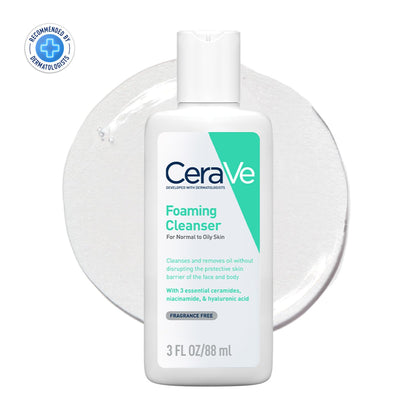 Cerave Fragrance Free Foaming Cleanser For Normal To Oily Skin 88 ml
