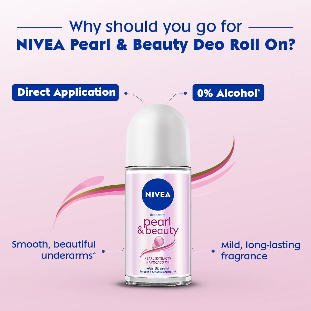 Nivea Pearl & Beauty Deodorant Roll On 50 ml