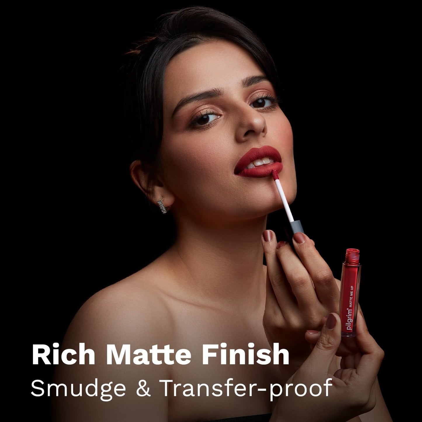 Pilgrim Matte Me Up Liquid Lipstick Ruby Fling - 19 3 MILLI_LITRE