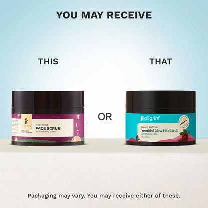 Pilgrim Red Vine Mulberry & Aloe Face Scrub 50 GRAM