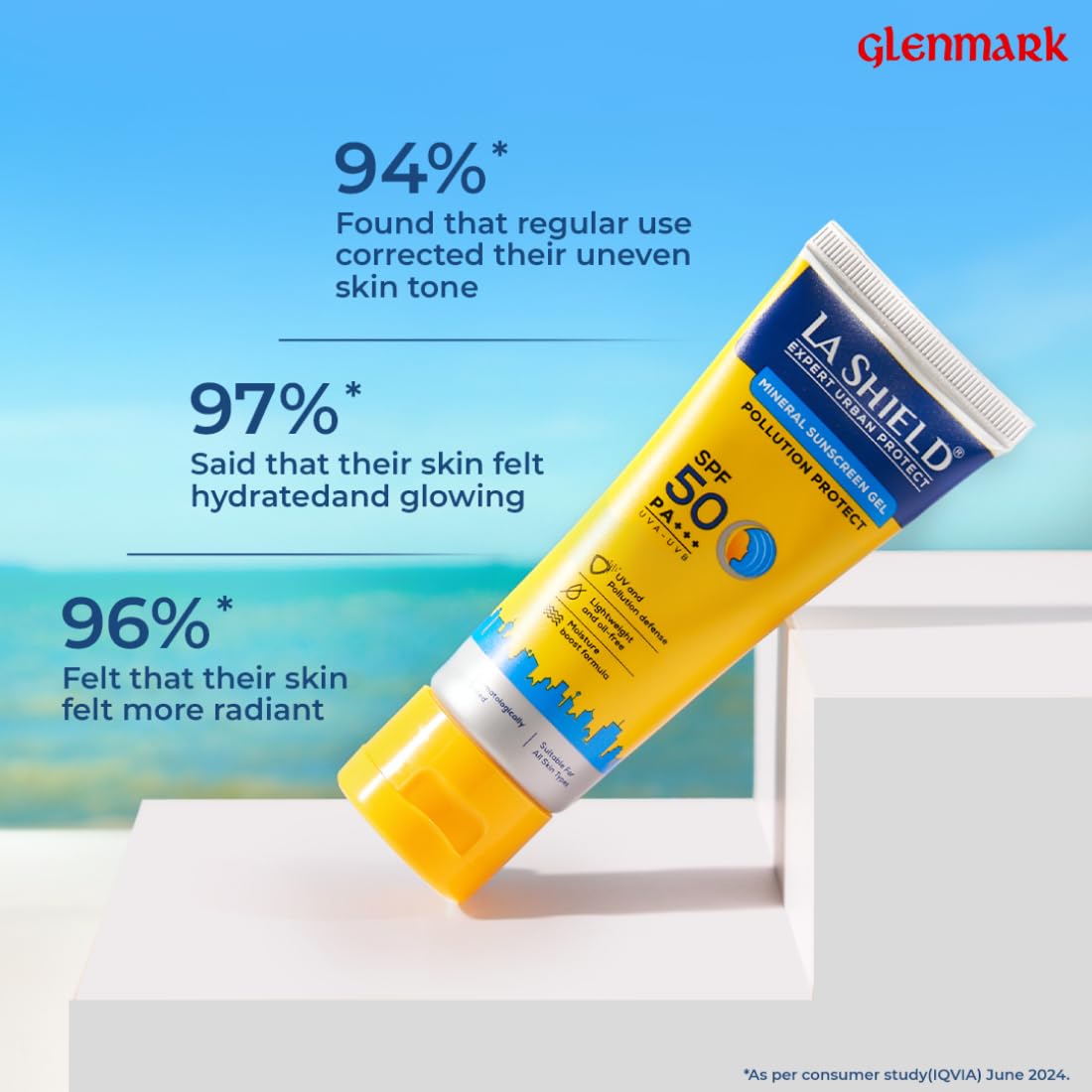 La Shield Pollution Protect Mineral Sunscreen Gel Spf 50 50 g