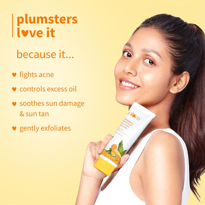 Plum Turmeric & White Clay Acne Action Face Wash 100 MILLI_LITRE