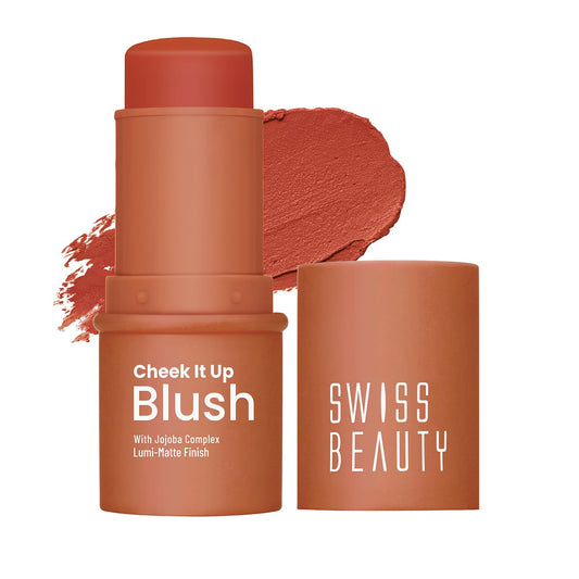Swiss Beauty Cheek It Up Blush Buffed With Rose