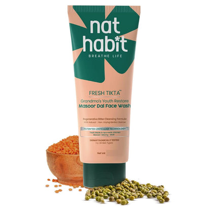 Nat Habit Fresh Tikta Masoor Dal Face Wash 90g