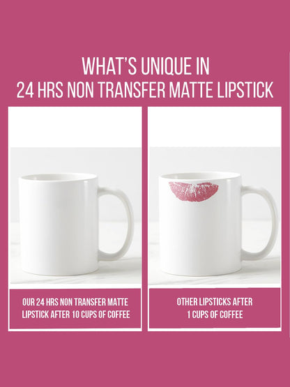 Insight Cosmetics 24 Hrs Non Transfer Matte Lipstick (Ll03-24) 3 g