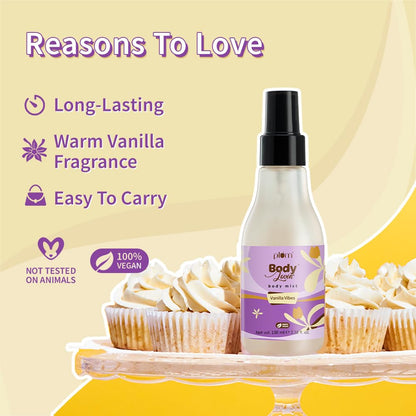 Plum Bodylovin'Vanilla Vibes | Long Lasting Vanilla Fragrance | Perfume Spray | Body Mist - For Men & Women 100 MILLI_LITRE
