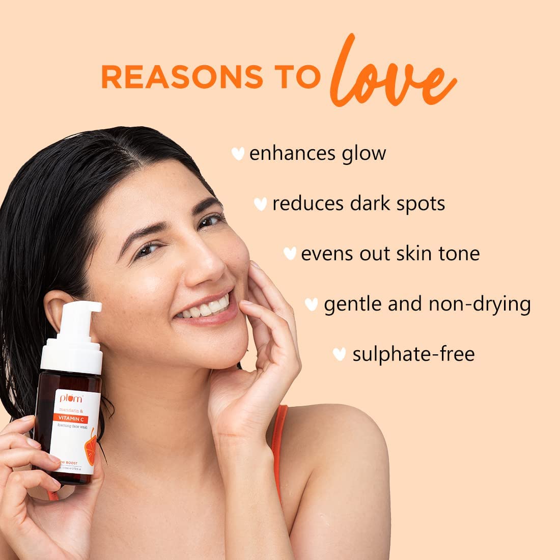 Plum Mandarin & Vitamin C Foaming Face Wash 110 MILLI_LITRE