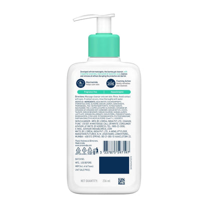 Cerave Fragrance Free Foaming Cleanser For Normal To Oily Skin 236 ml