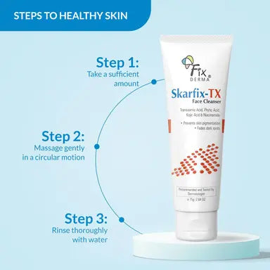 Fix Derma Skarfix-TX Face Cleanser for Pigmented Skin to Reduces Dark Spots