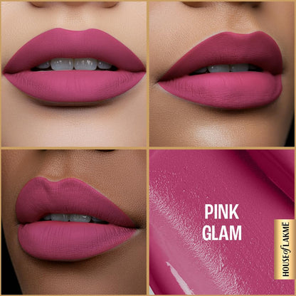 LAKME ULTIMATE GLAM LIQUID LIPSTICK - 12 PINK GLAM