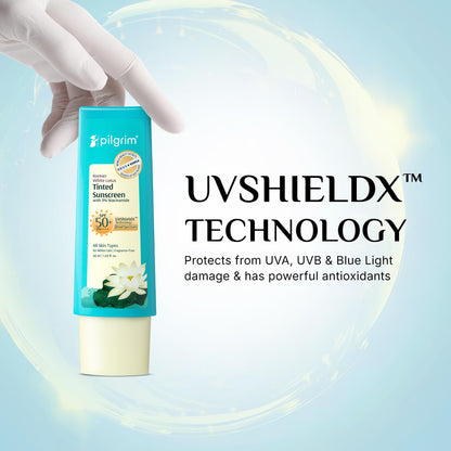 pilgrim Korian White Lotus Tinted SPF 50 PA++++ Sunscreen 50 MILLI_LITRE