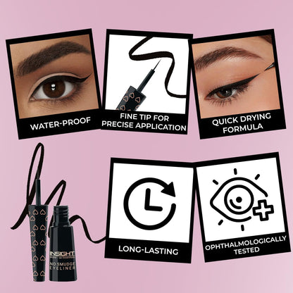 INSIGHT PROFESSIONAL IE 009 ANGULAR EYELINER BRUSH - Black 1 PIECE