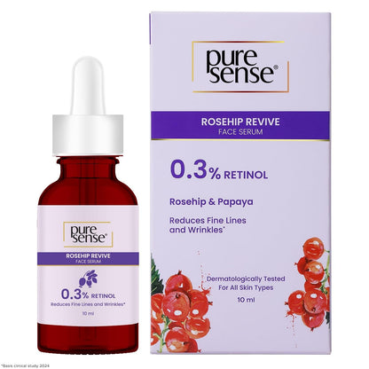 pure sense 0.3% RETINOL Rosehip & Papaya Face serum 10 ml