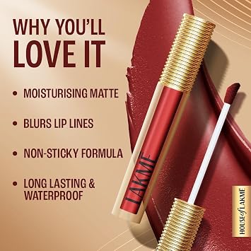 LAKME ULTIMATE GLAM LIQUID LIPSTICK - 8 NUDE DREAM