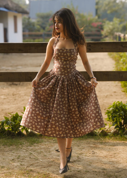 Halter Heritage Floral Dress
