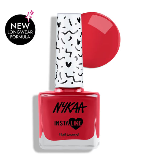 NYKAA Nail Enamel Left On Red 475 9 Ml