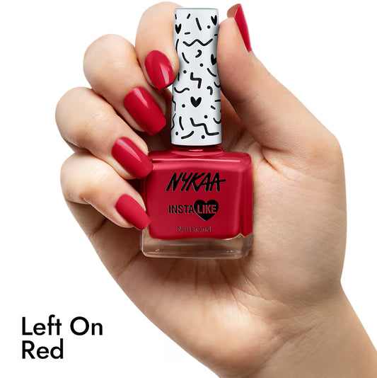 NYKAA Nail Enamel Left On Red 475 9 Ml