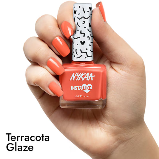 NYKAA Nail Enamel Terracota Glaze 477 9 Ml