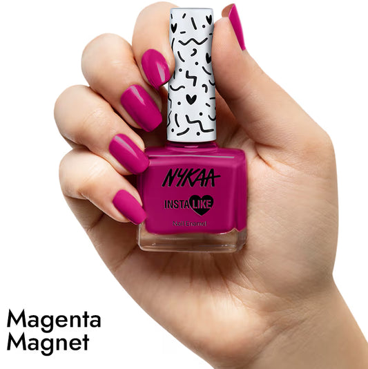 NYKAA Nail Enamel Magenta Magnet 480 9 Ml