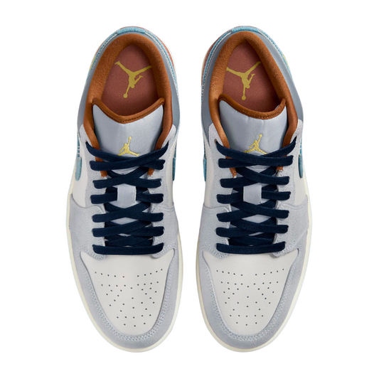 Air Jordan 1 Low SE Phantom Repaired Denim Swoosh