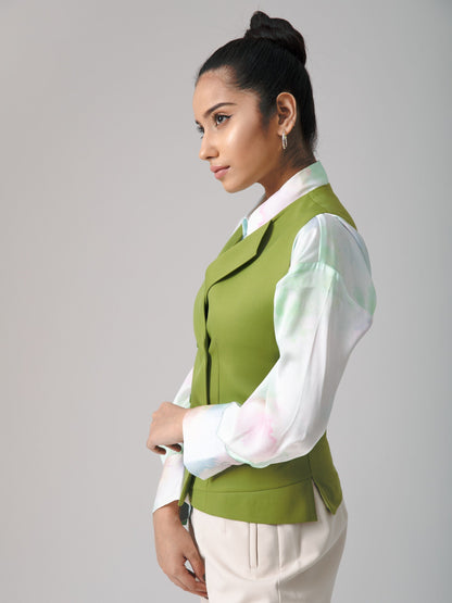 9AM to PM Waistcoat- Green