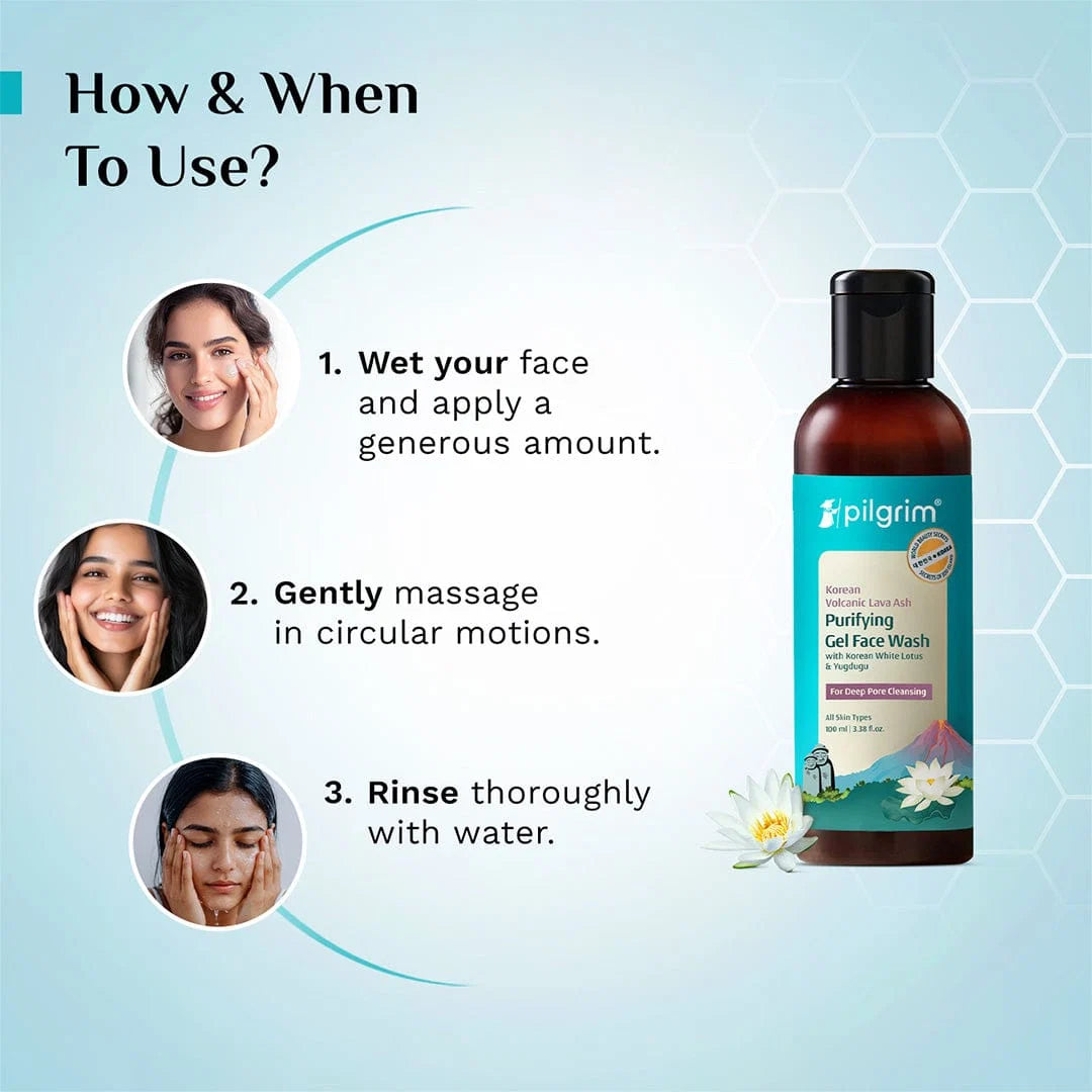 Pilgrim Volcanic Lava Ash Face Wash 100 MILLI_LITRE