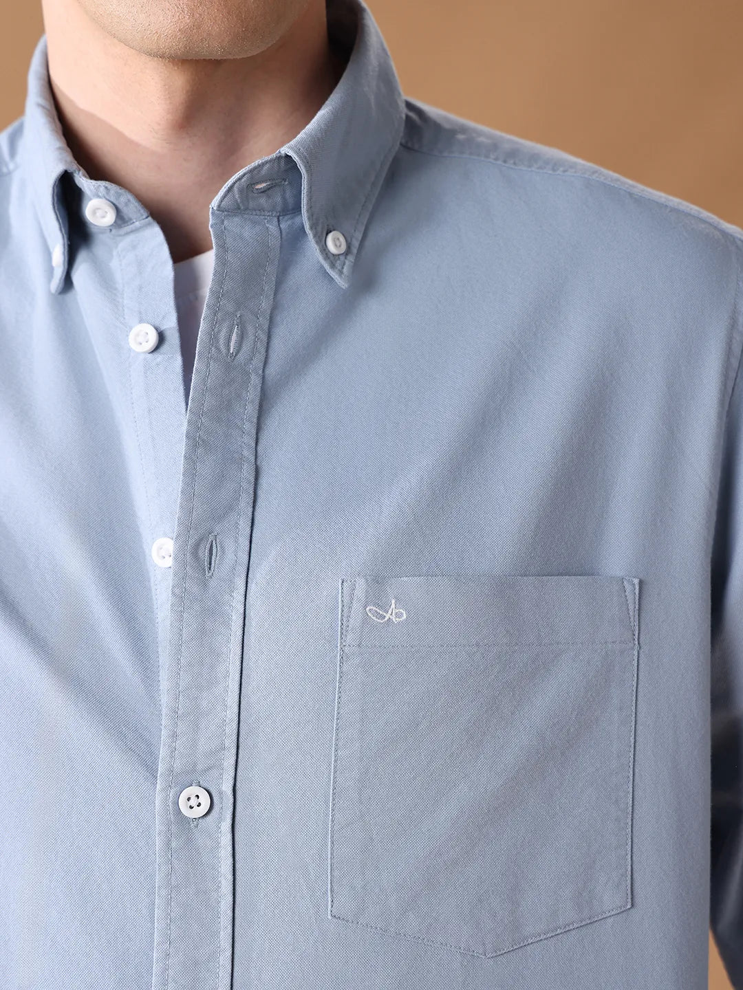 Blue Regular Fit Solid Casual Shirt for Men (SILVO)