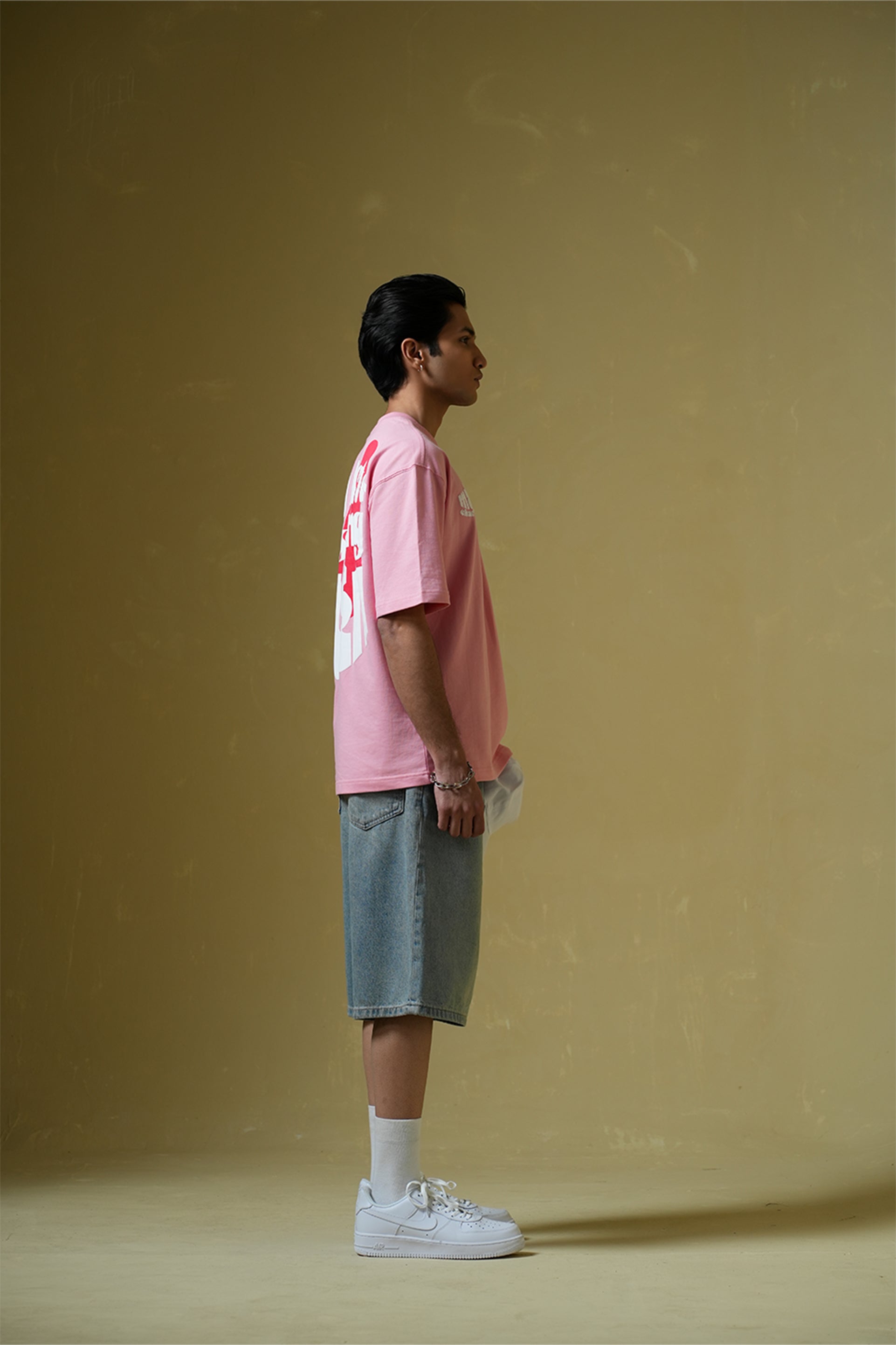 Wishing Well Printed Pink Oversized T-shirt Main Character