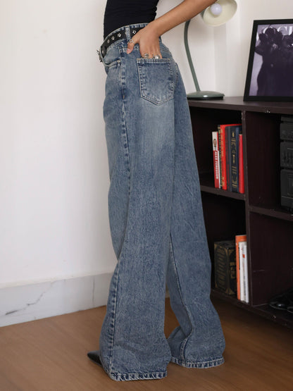Polo Blue Tinted Super Wide Leg Jeans