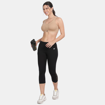 Envie Padded Non-Wired 3/4th Coverage Racerback Sports Bra
