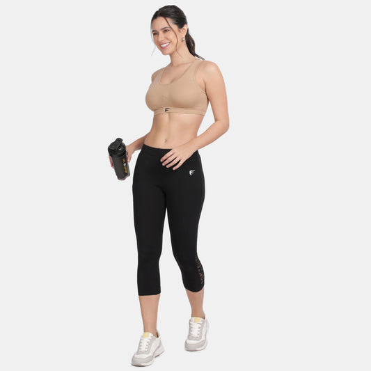 Envie Padded Non-Wired 3/4th Coverage Racerback Sports Bra