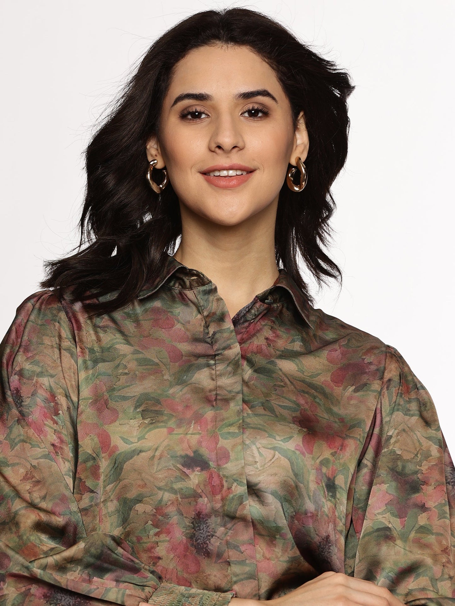 Buy Brown Printed Coord Set For Women