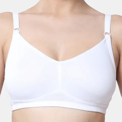 White t shirt bra Envie non wired non padded full coverage seamless bra invisible under clothes daily wear