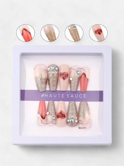 The Astratta Press-On Nails - Salmon Pink