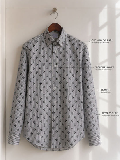 Regular Fit Cotton Brown Casual Shirt for Men (HEDON)