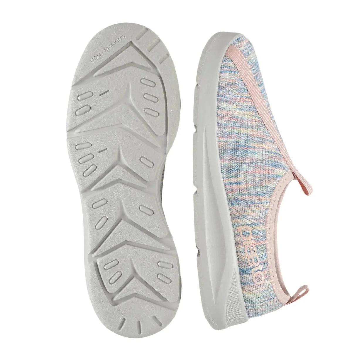 Women’s EZPlay Pink & Grey Knit Slip-Ons Plaeto