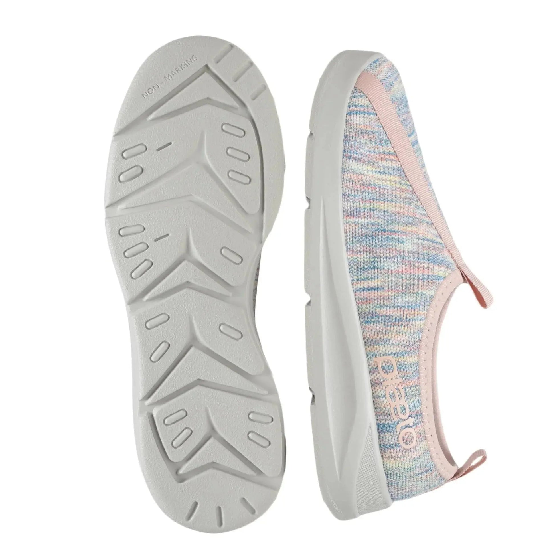 Women’s EZPlay Pink & Grey Knit Slip-Ons Plaeto