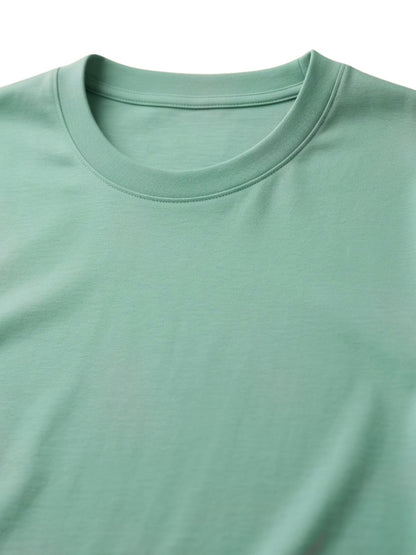 Womens Pack of 3 Solid Cotton Round Neck Regular Fit Sports T-Shirts