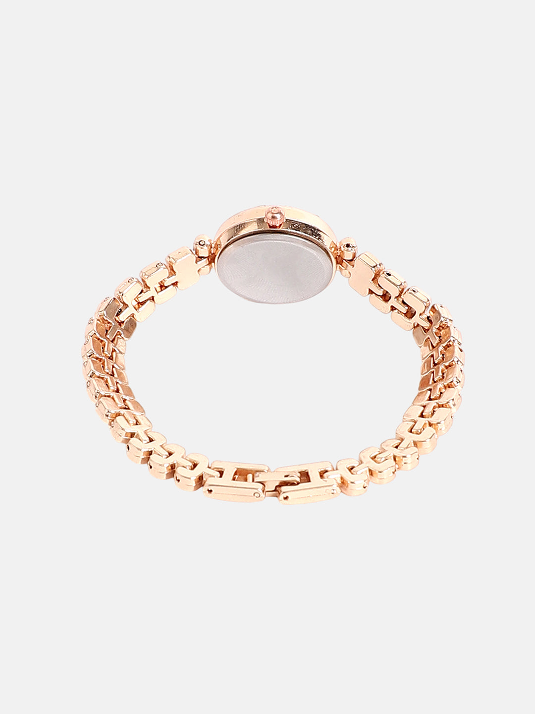 The Polished Opulent Round Watch - Champayne Gold