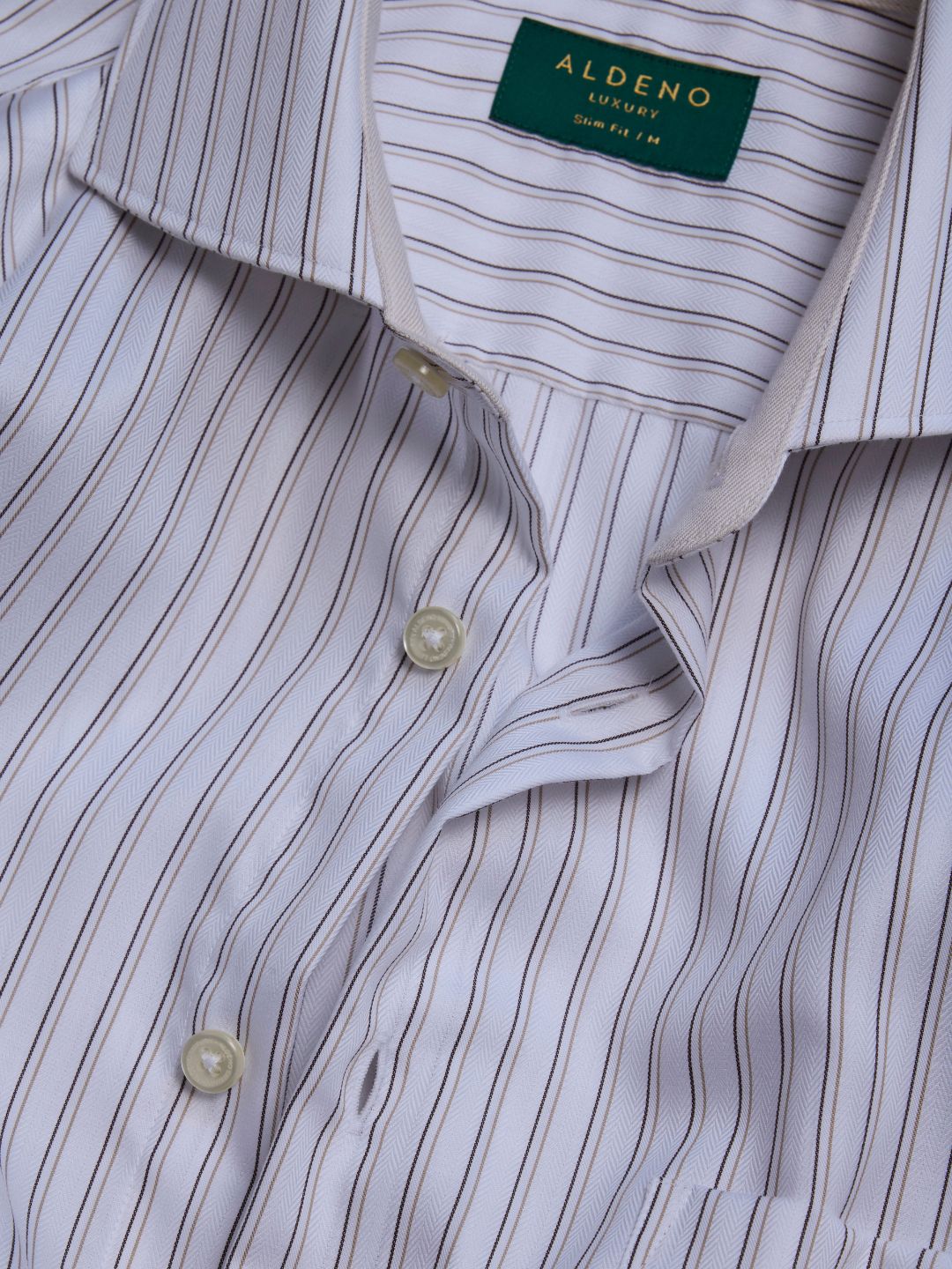 Slim Fit White Cotton Formal Shirt for Men (JAXON)