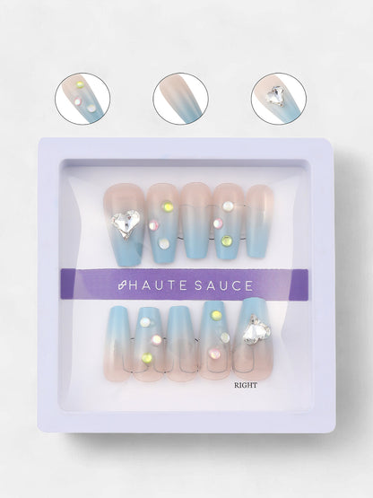 The SirÃ£Â¨Ne Press-On Nails - Powder Blue